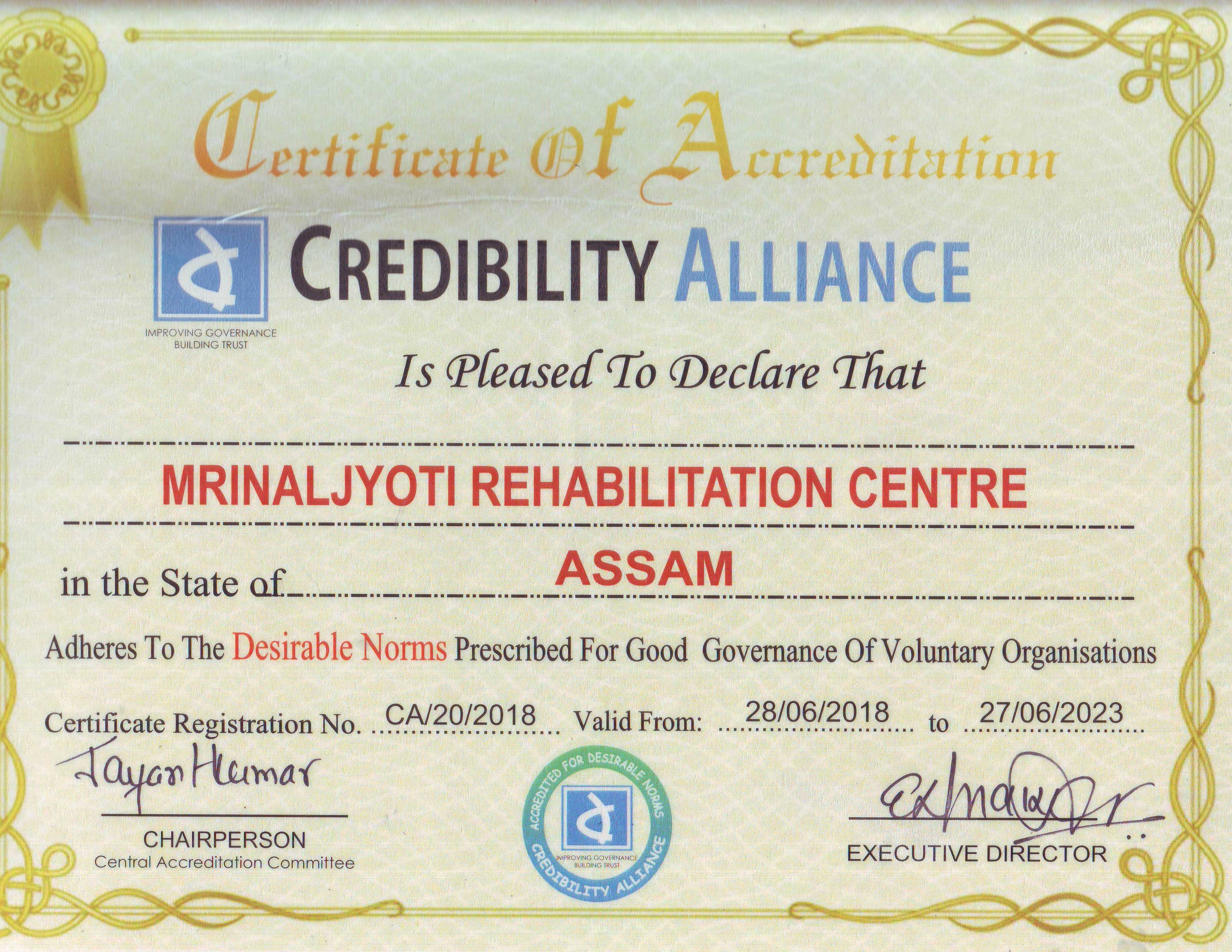 Registration Certificate